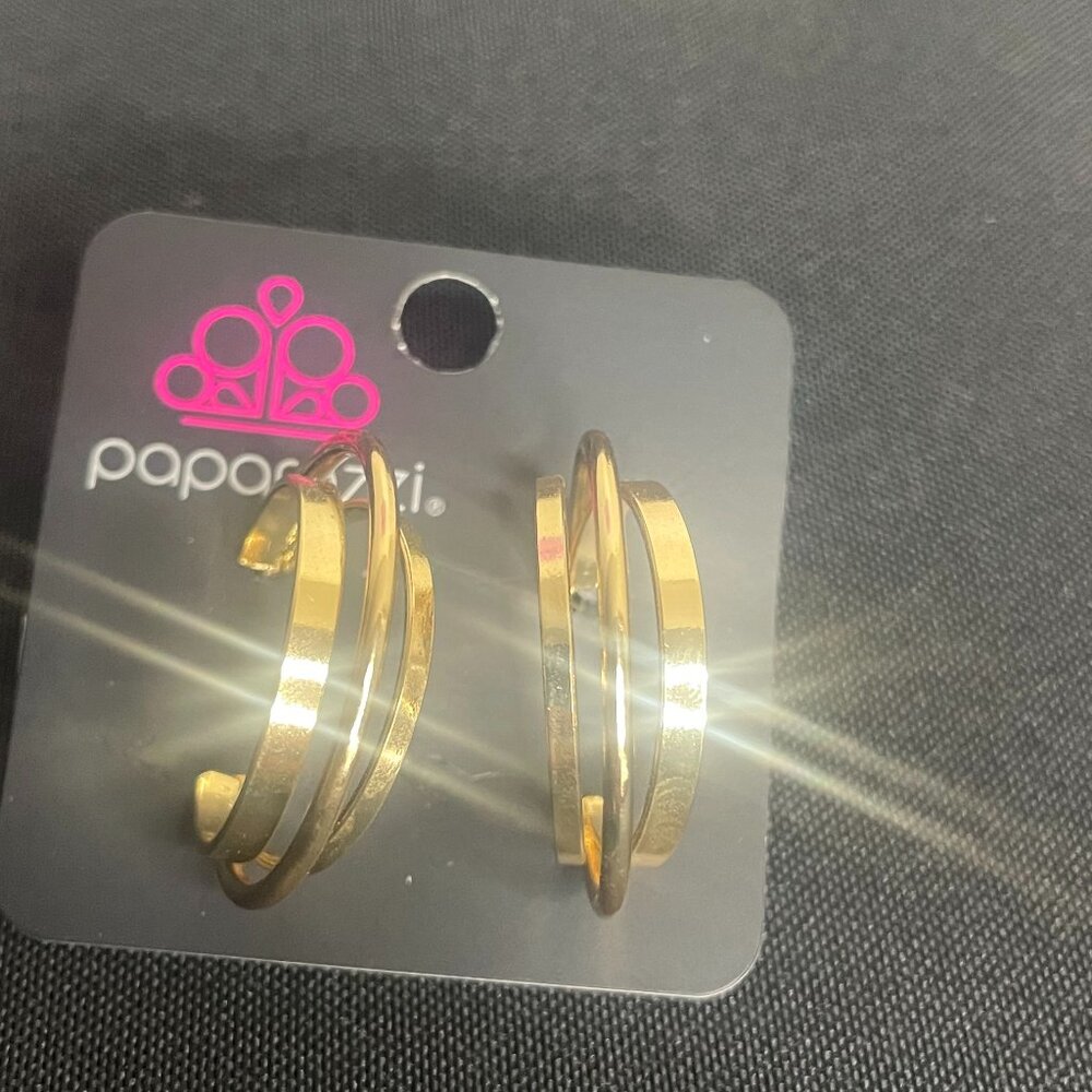 Goldtone Hoops